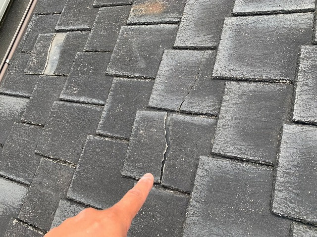 カラーベスト割れ